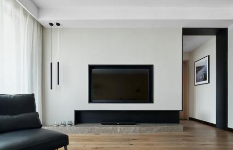 一里陽光--80平米現代極簡風格裝修效果圖