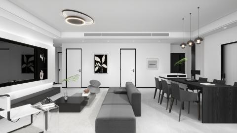 頤湖題院現代黑白灰